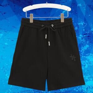 Chrome Hearts Black Athletic Shorts with Elastic Waistband